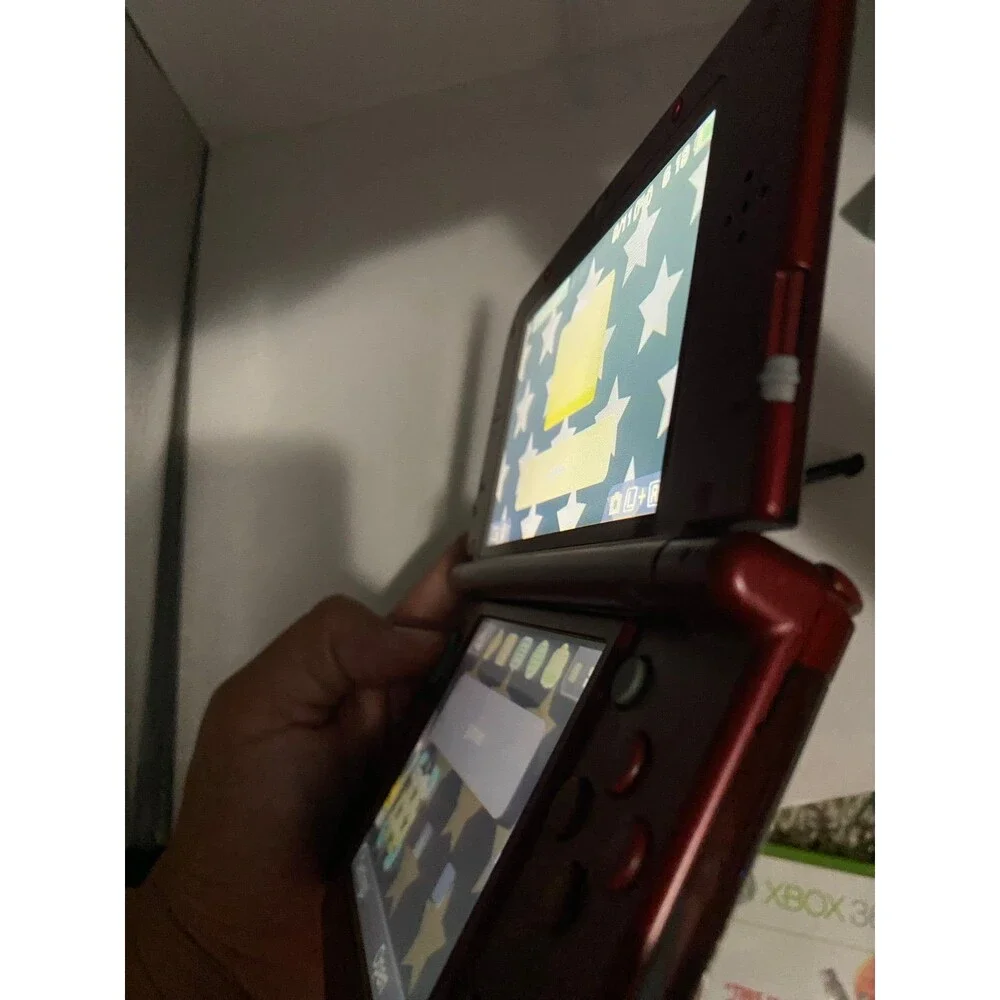 Nintendo “New” 3DS XL Metallic Red Handheld Console USA System RED-001 dual IPS